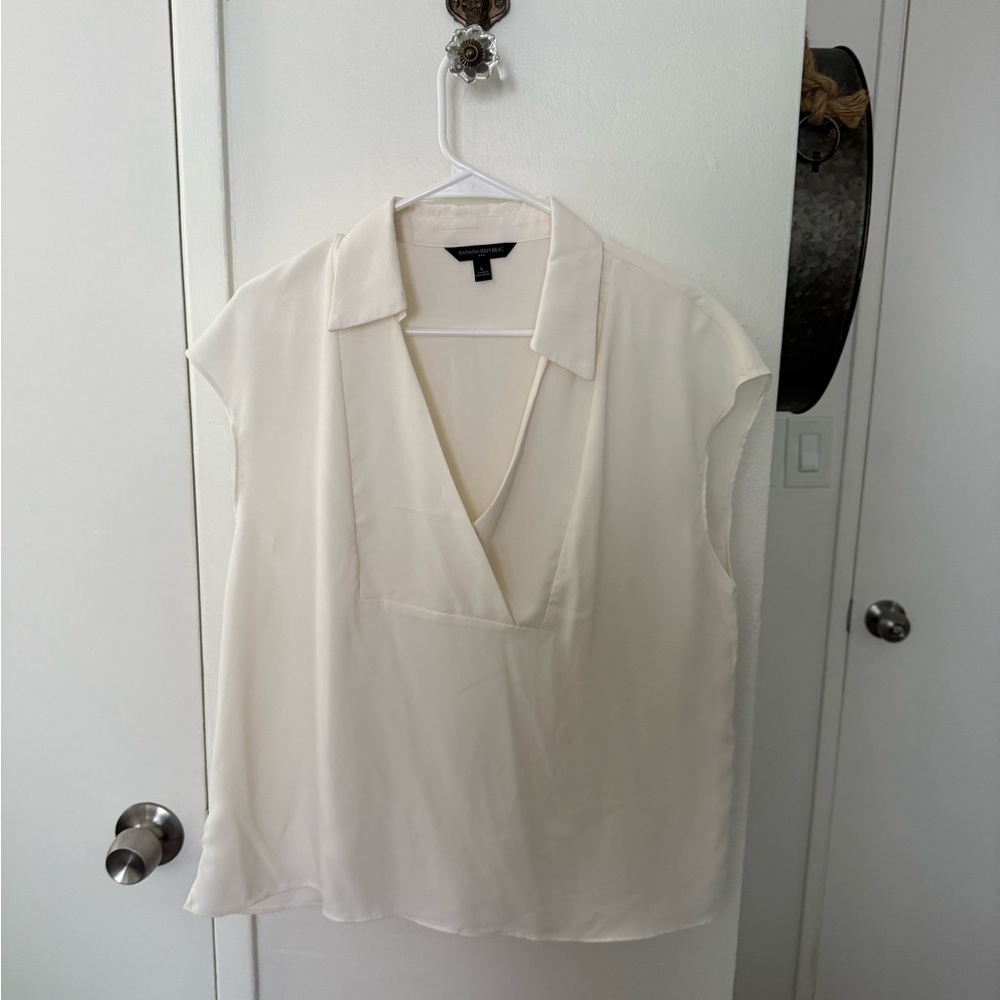 Banana Republic Cream Blouse
